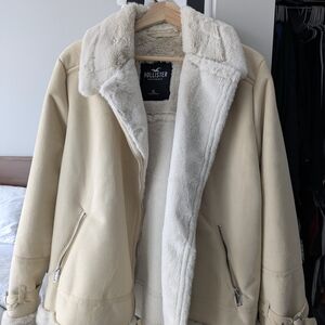 Hollister Women's Tan Teddy Jacket